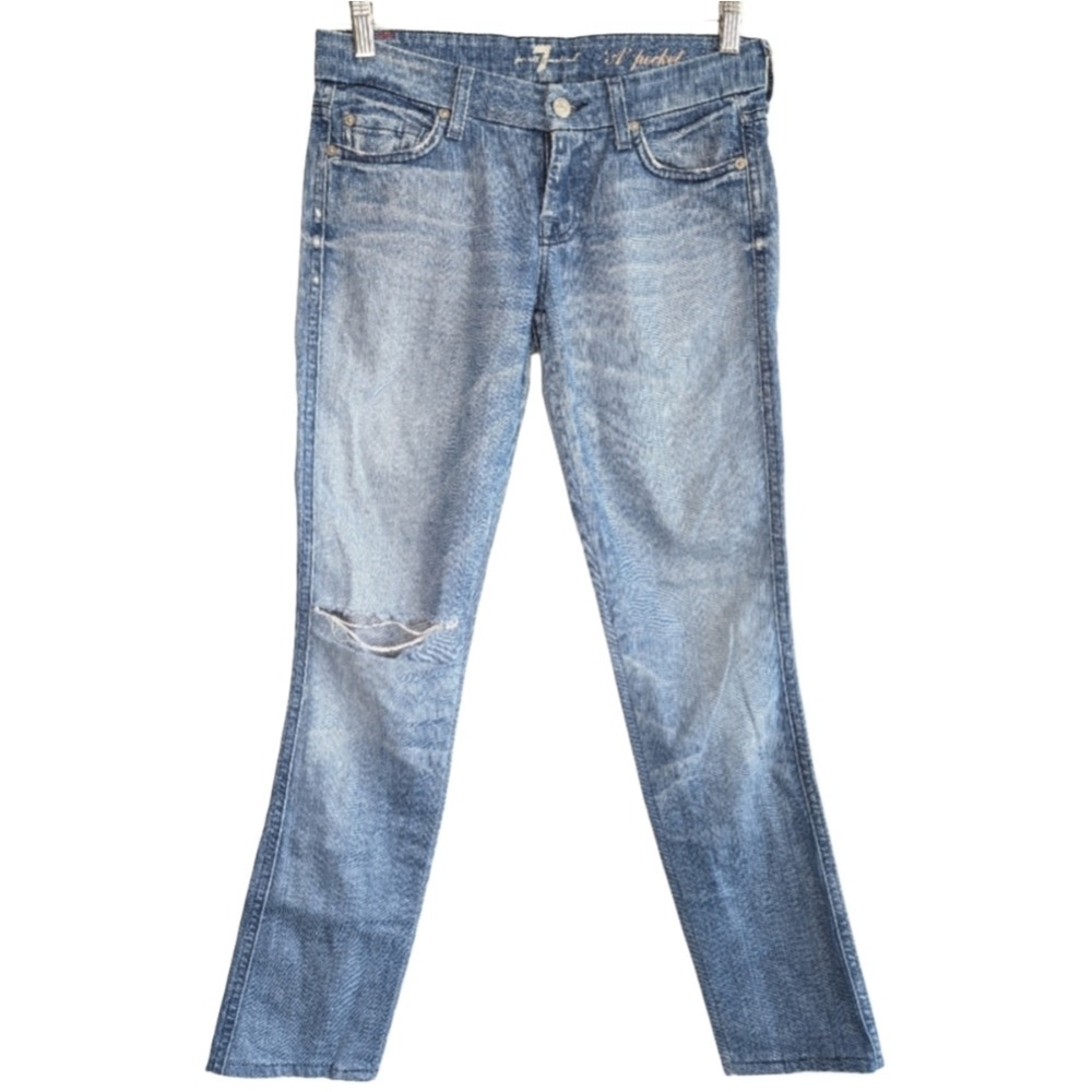 7 For All Mankind Womens 26 The Lexi Petites A Pockets Denim Jeans